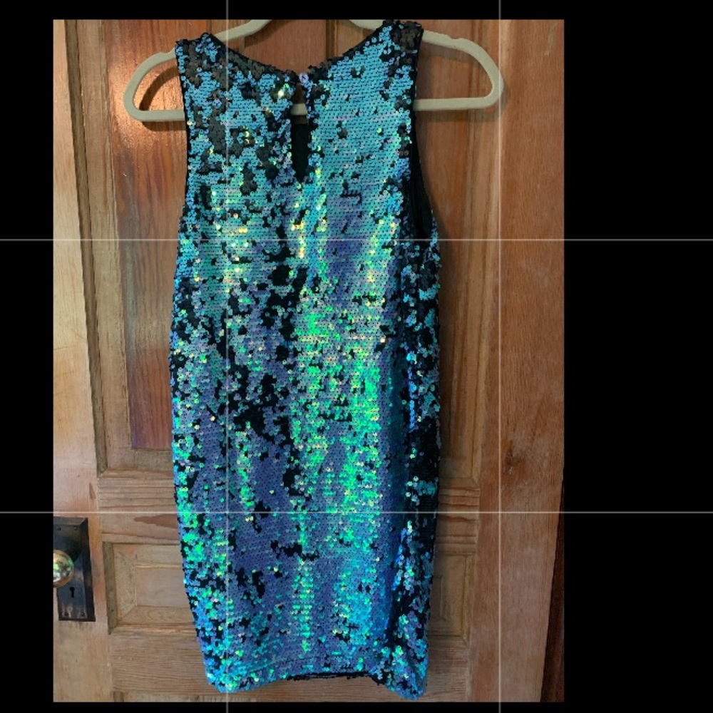 SO FUN! Small Sequin Mini-Dress.
